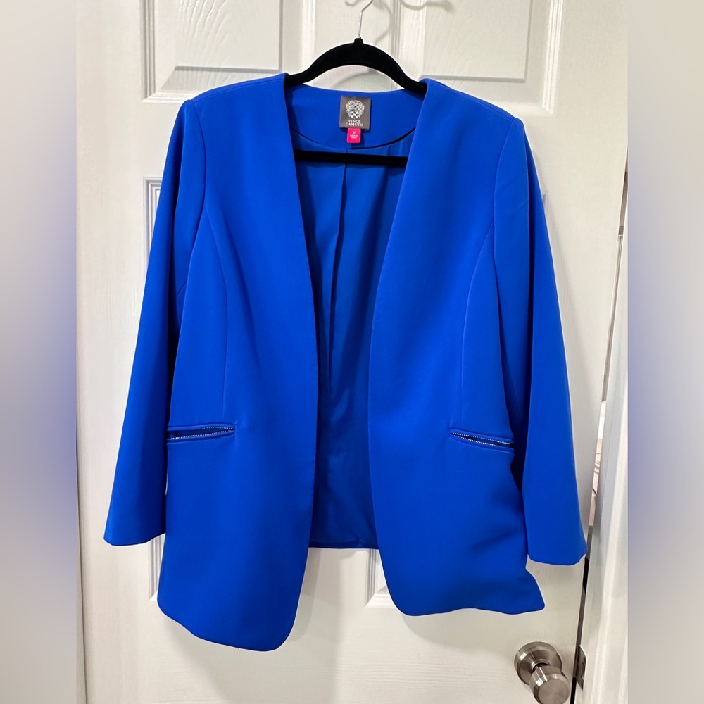 Vince Camuto Blue Flyaway Blazer - Sz: 12